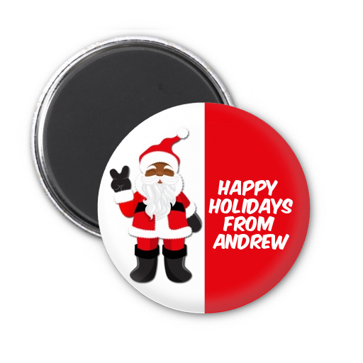  Peace Out Santa - Personalized Christmas Magnet Favors Option 1