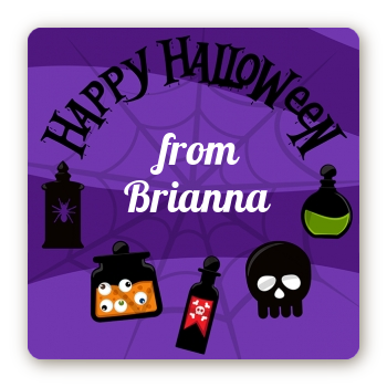 Potion Bottles - Square Personalized Halloween Sticker Labels