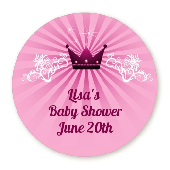  Princess Royal Crown - Personalized Baby Shower Table Confetti 