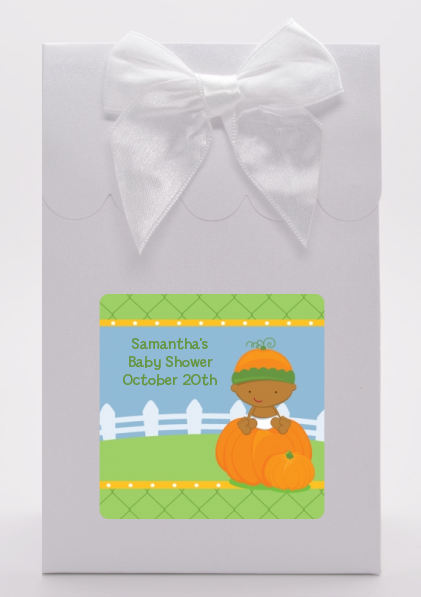 Pumpkin Baby African American - Baby Shower Goodie Bags