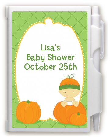 Pumpkin Baby Asian - Baby Shower Personalized Notebook Favor