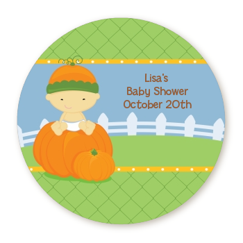  Pumpkin Baby Asian - Personalized Baby Shower Table Confetti 