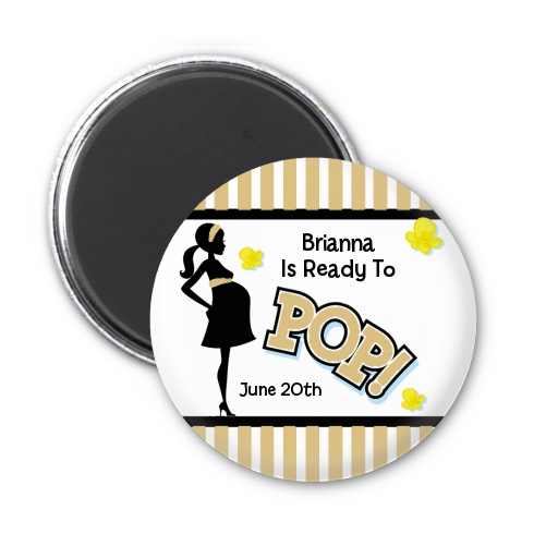  Ready To Pop &reg; - Personalized Baby Shower Magnet Favors Option 1