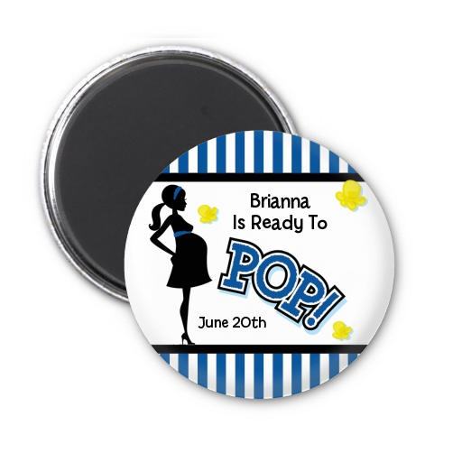  Ready To Pop &reg; - Personalized Baby Shower Magnet Favors Option 1