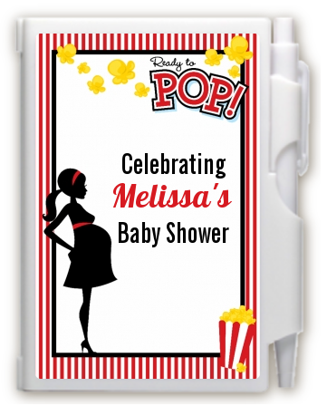 Ready To Pop ® - Baby Shower Personalized Notebook Favor