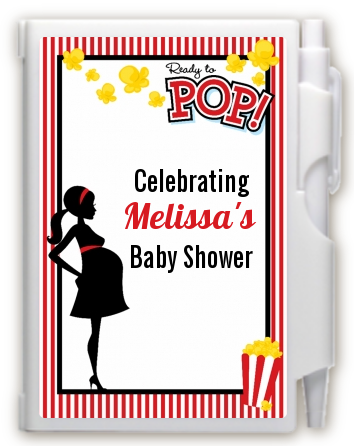 Ready To Pop - Baby Shower Personalized Notebook Favor