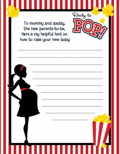 Ready To Pop ® - Baby Shower Notes of Advice