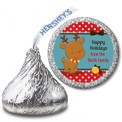 Rudolph the Reindeer - Hershey Kiss Christmas Sticker Labels
