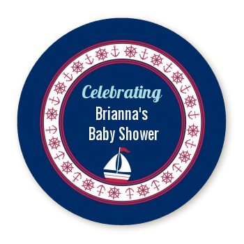 Sailboat Blue - Personalized Baby Shower Table Confetti 