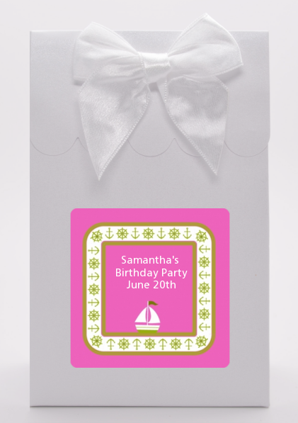 Sailboat Pink - Baby Shower Goodie Bags