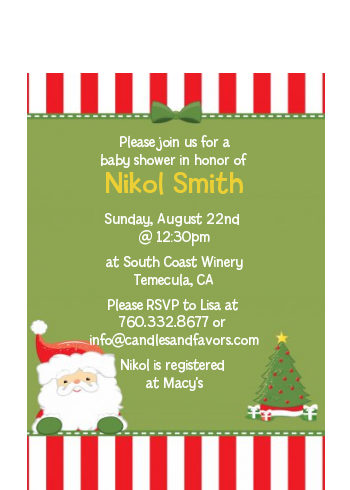 Santa Claus - Christmas Petite Invitations