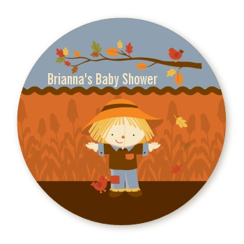  Scarecrow Fall Theme - Personalized Baby Shower Table Confetti 