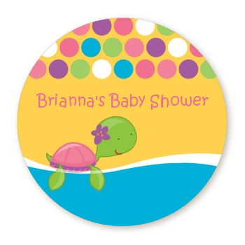  Sea Turtle Girl - Personalized Baby Shower Table Confetti 
