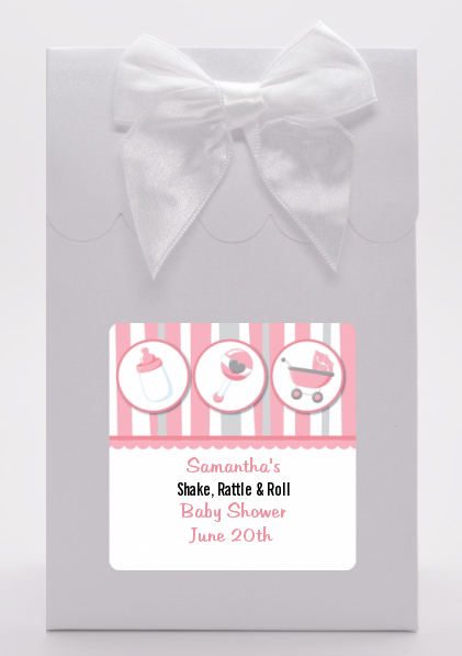 Shake, Rattle & Roll Pink - Baby Shower Goodie Bags