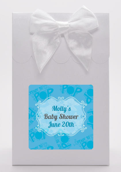 She's Ready To Pop Blue - Baby Shower Goodie Bags