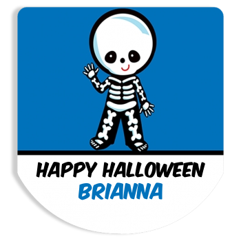 Skeleton - Personalized Hand Sanitizer Sticker Labels