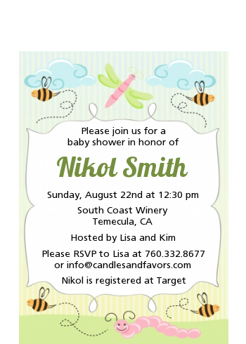 Snug As a Bug - Baby Shower Petite Invitations