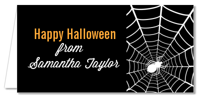 Spider - Personalized Halloween Place Cards