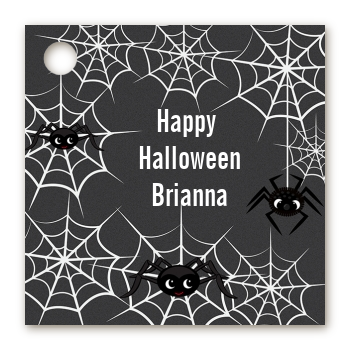 Spider Webs - Personalized Halloween Card Stock Favor Tags