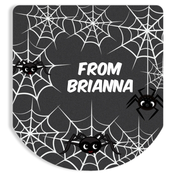 Spider Webs - Personalized Hand Sanitizer Sticker Labels
