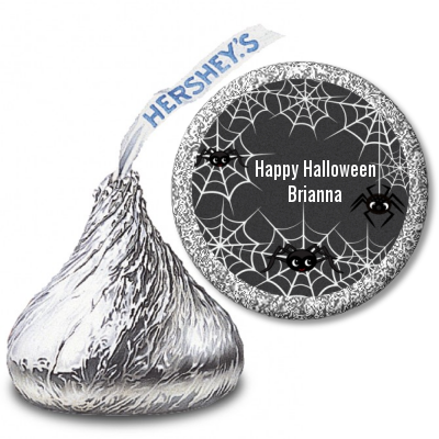 Spider Webs - Hershey Kiss Halloween Sticker Labels