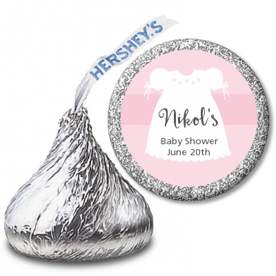 Sweet Little Lady - Hershey Kiss Baby Shower Sticker Labels