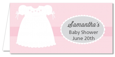 Sweet Little Lady - Personalized Baby Shower Place Cards