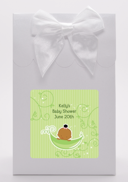 Sweet Pea African American Girl - Baby Shower Goodie Bags