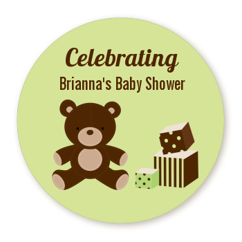  Teddy Bear Neutral - Personalized Baby Shower Table Confetti 