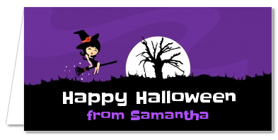 Trendy Witch - Personalized Halloween Place Cards