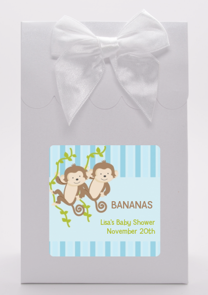Twin Monkey Boys - Baby Shower Goodie Bags
