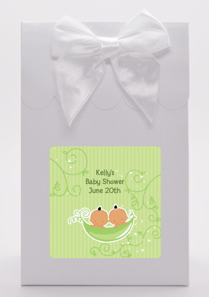  Twins Two Peas in a Pod Hispanic - Baby Shower Goodie Bags 1 Boy 1 Girl