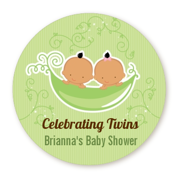  Twins Two Peas in a Pod Hispanic - Personalized Baby Shower Table Confetti 1 Boy 1 Girl