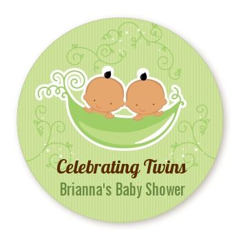  Twins Two Peas in a Pod Hispanic - Personalized Baby Shower Table Confetti 1 Boy 1 Girl