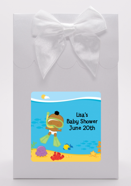 Under the Sea African American Baby Snorkeling - Baby Shower Goodie Bags