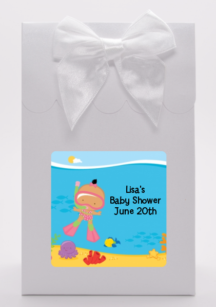 Under the Sea Hispanic Baby Girl Snorkeling - Baby Shower Goodie Bags