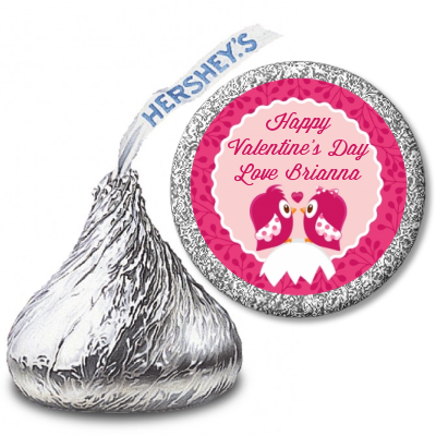  Valentine Animals - Hershey Kiss Valentines Day Sticker Labels Option 1