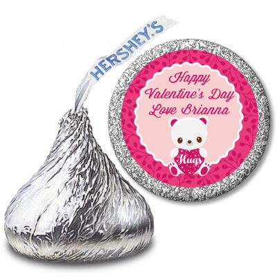  Valentine Animals - Hershey Kiss Valentines Day Sticker Labels Option 1