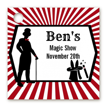 Vintage Magic - Personalized Birthday Party Card Stock Favor Tags