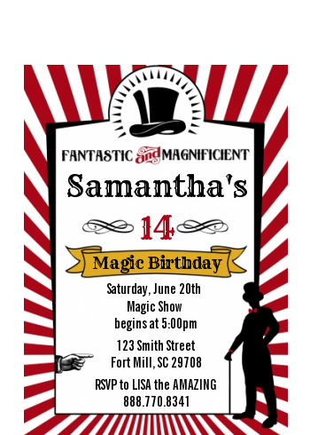 Vintage Magic - Birthday Party Petite Invitations