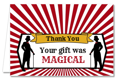 Vintage Magic - Birthday Party Thank You Cards