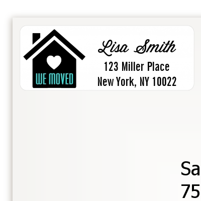 We Moved - Real Estate Return Address Labels