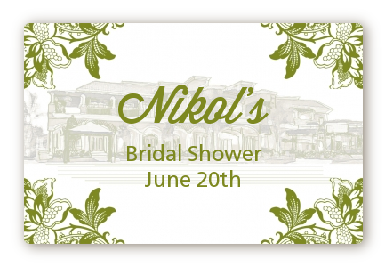 Winery - Bridal Shower Landscape Sticker/Labels