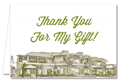 Winery - Bridal Shower Thank You Cards
