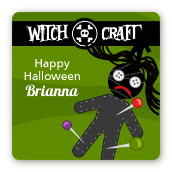 Witch Craft - Square Personalized Halloween Sticker Labels