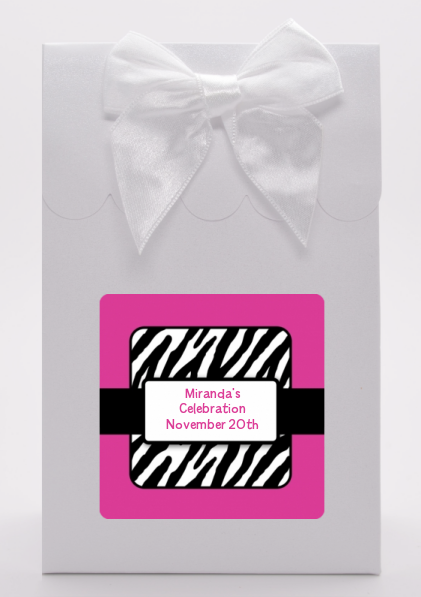 Zebra Print Pink - Birthday Party Goodie Bags