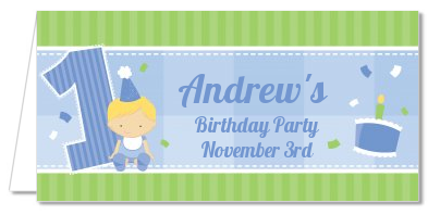 1st Birthday Boy - Personalized Birthday Party Place Cards