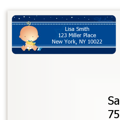 Hanukkah Baby - Baby Shower Return Address Labels