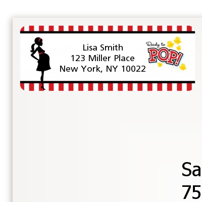 Ready To Pop ® - Baby Shower Return Address Labels