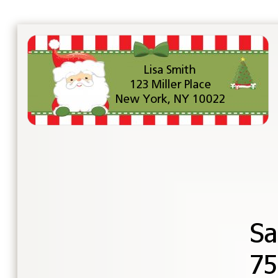 Santa Claus - Christmas Return Address Labels